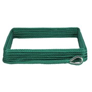 EXTREME MAX Extreme Max 3006.2663 BoatTector Solid Braid MFP Anchor Line w Thimble-3/8" x 150', Forest Green 3006.2663